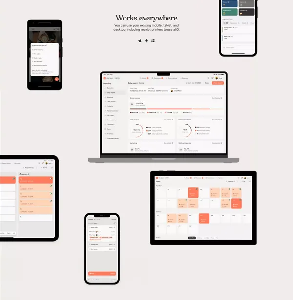 allO - Run the Restaurant Your Guests Love - Landing design inspiration