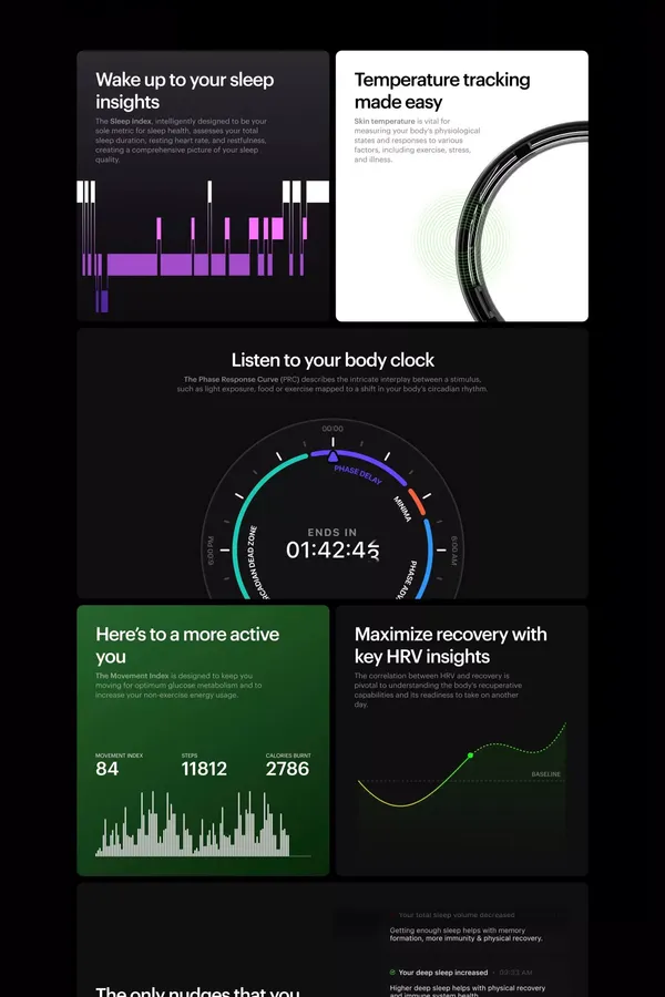 Ultrahuman. Real-time nutrition and fitness tracking. - Landing design inspiration