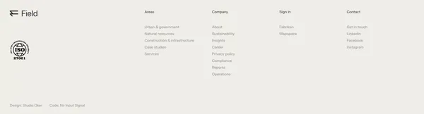 Serving the world with insights beyond data | Field - Landing design inspiration