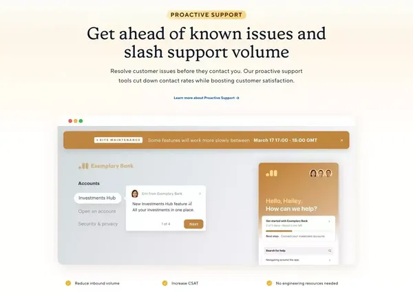 Intercom: The best of automation and human customer service - Landing design inspiration