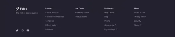 Fable – The collaborative motion design system - Landing design inspiration