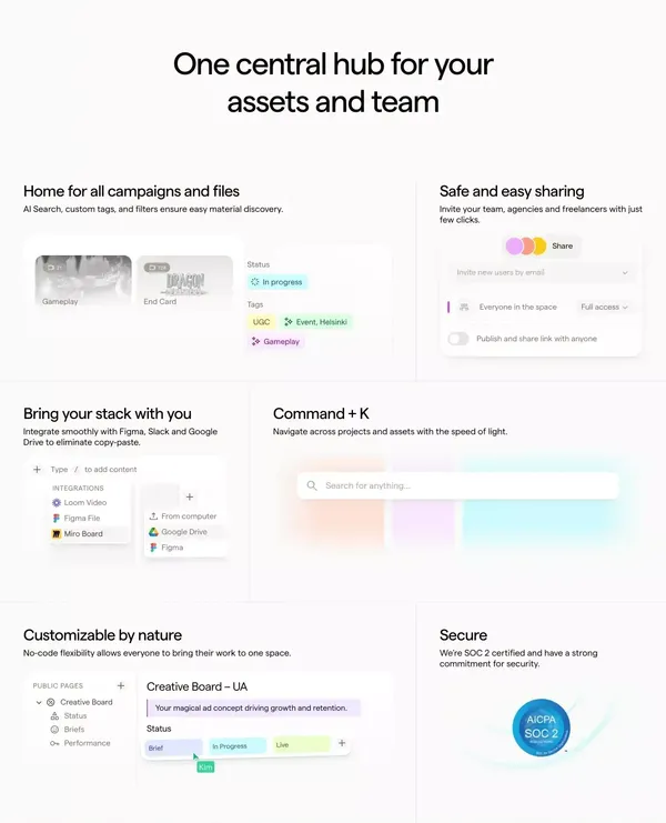 Focal – Manage, proof and deliver ads 10x faster - Landing design inspiration