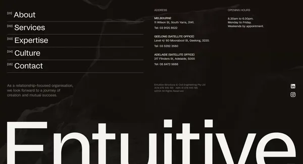 Entuitive | Structural & Civil Engineering - Landing design inspiration