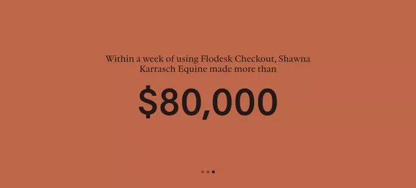 Flodesk | Design emails people love to open. Sell online. - Landing design inspiration