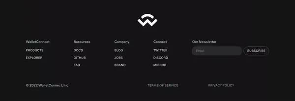 WalletConnect - Landing design inspiration