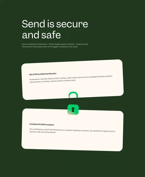 Send - Flutterwave - Landing design inspiration