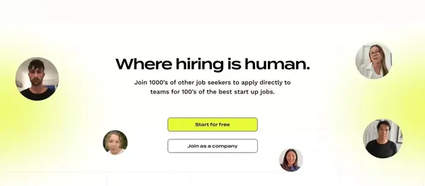 Parallel | Your direct path to hired. - Landing design inspiration