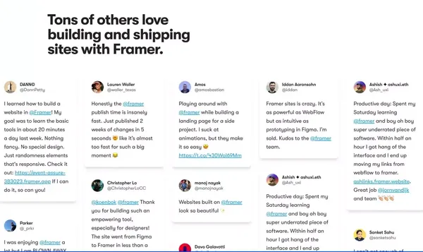 Framer â  Design and ship your dream site. Zero code, maximum speed. - Landing design inspiration