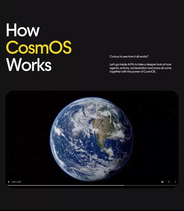 CosmOS by Humane | AI Operating System | Humane - Landing design inspiration