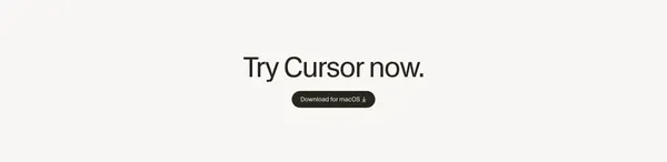 Cursor: The best way to code with AI - Landing design inspiration