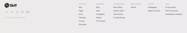 Skiff - Private, encrypted, and Web3 email - Landing design inspiration