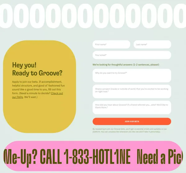 Groove | Digital coworking for solopreneurs - Landing design inspiration