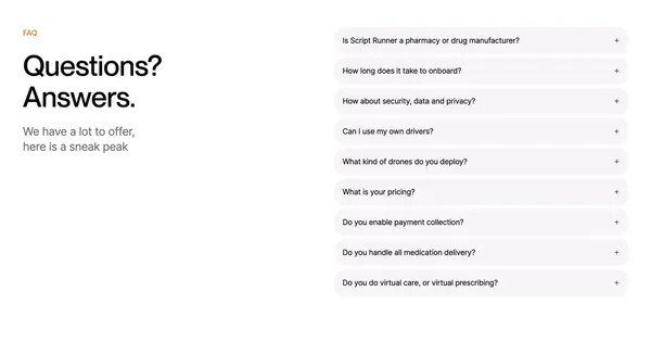 Script Runner - Landing design inspiration