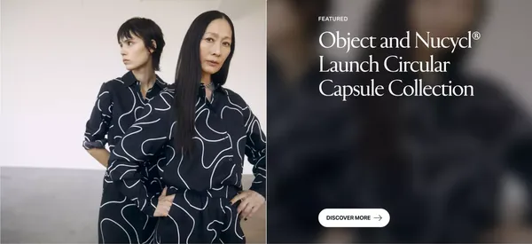 Evrnu® - a recycling textile supplier with a social purpose - Landing design inspiration