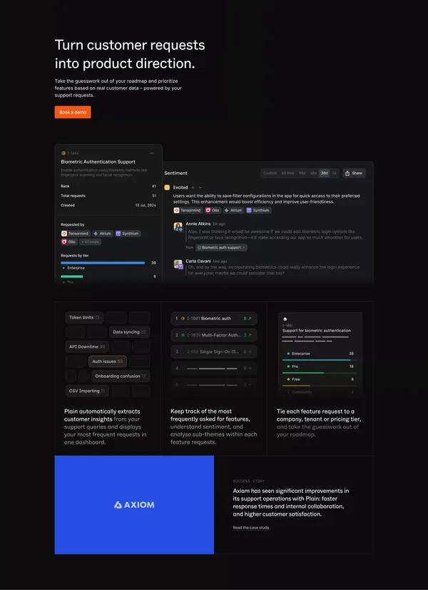 Plain - unify, simplify, and supercharge your techncial support - Pricing design inspiration