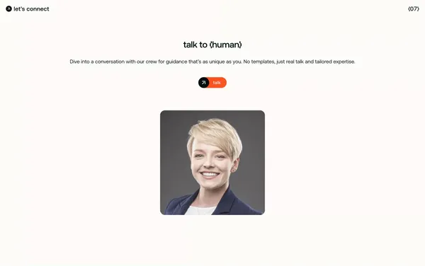 (dot)connect - Landing design inspiration