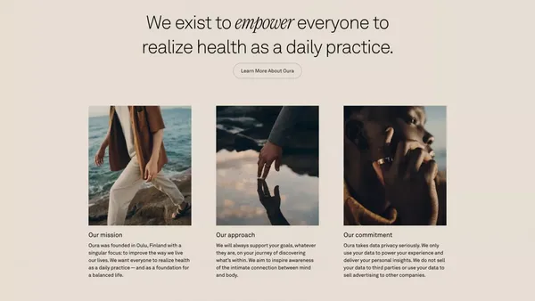 Accurate Health Information Accessible to Everyone - Landing design inspiration