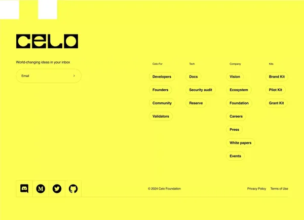 Celo - Landing design inspiration