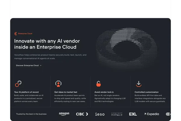 Voiceflow | Build Impactful AI Agents - Landing design inspiration