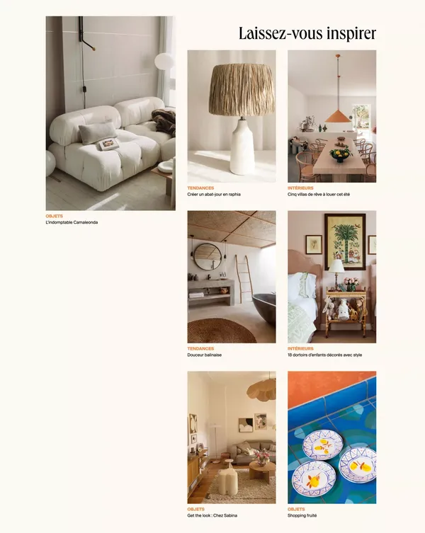 Studio de décoration et d'architecture d'intérieur en ligne - Insidy - Landing design inspiration