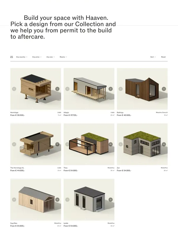Collection — Haaven - Landing design inspiration