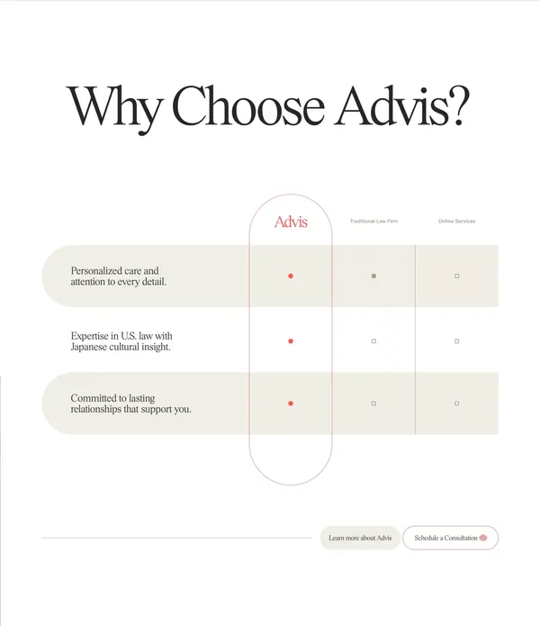 Advis Law - Landing design inspiration