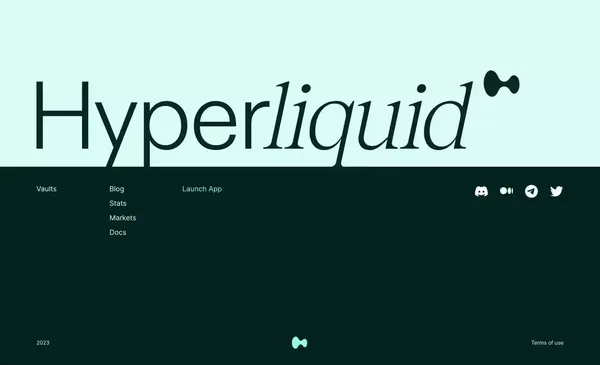 Hyperliquid - Landing design inspiration