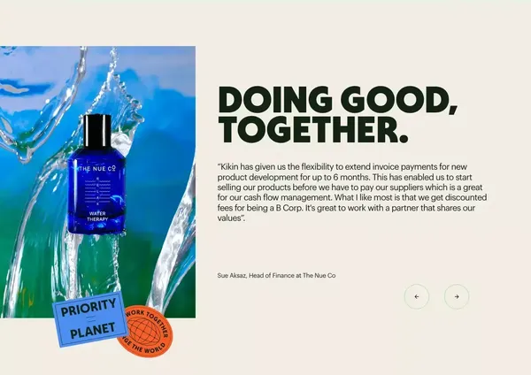 Kikin - Landing design inspiration