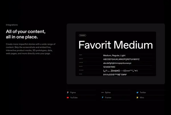 Tome - AI-powered storytelling - Landing design inspiration
