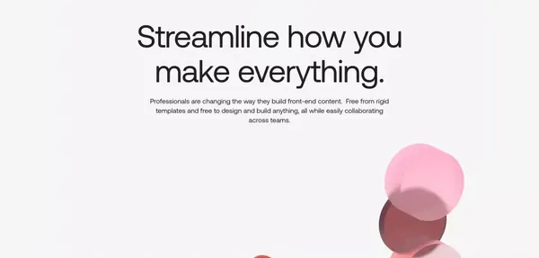 Vev: No-code Web Design Platform for Professional Creatives - Landing design inspiration