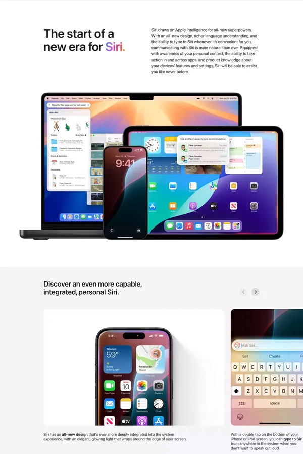 Apple Intelligence Preview - Apple - Landing design inspiration