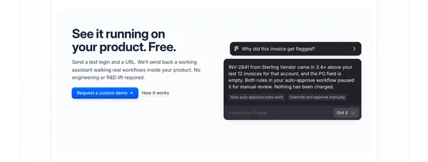 Frigade AI - The future of product adoption - Landing design inspiration