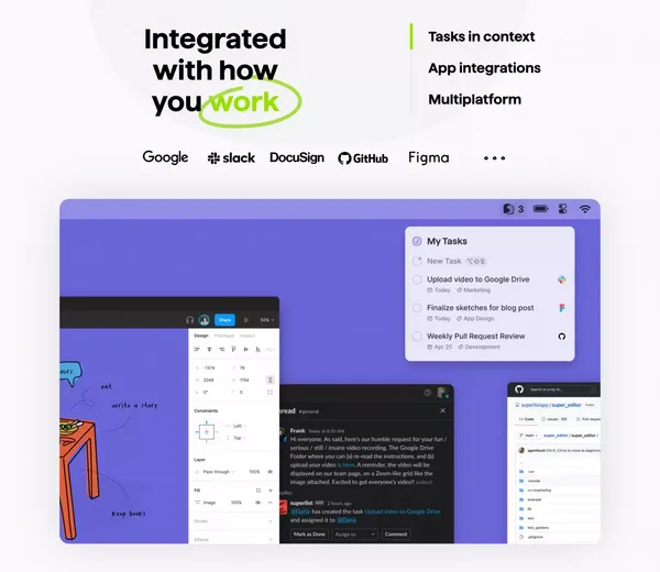 Superlist - Landing design inspiration