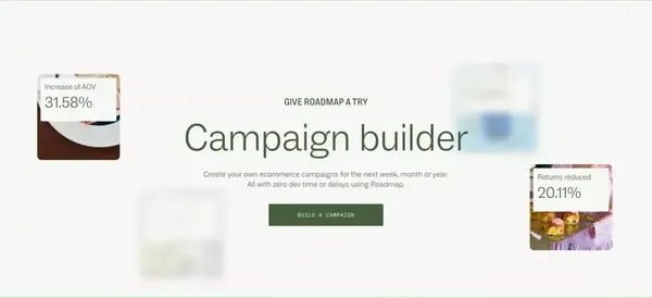 Roadmap | The first ROI-driven Toolkit for Shopify brands. - Landing design inspiration