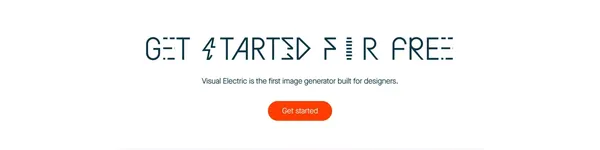 Visual Electric - AI Image Generator - Landing design inspiration