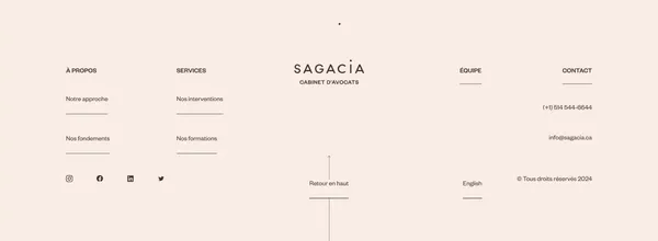 Accueil - Sagacia - Landing design inspiration