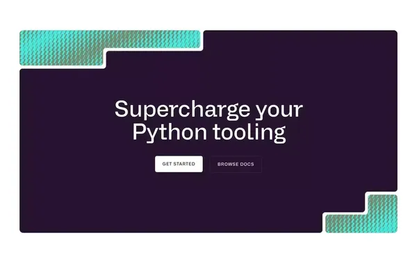 Astral: Next-gen Python tooling - Landing design inspiration
