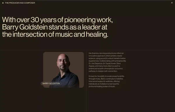 Quantum Body - A New Dimension of Wellness - Landing design inspiration