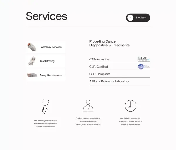 Hematogenix â Bringing Precision Medicine to Everyone - Landing design inspiration
