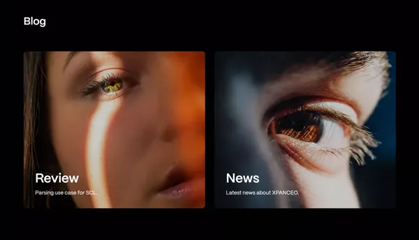 XPANCEO | eXtended Computing (XC) contact lenses - Landing design inspiration