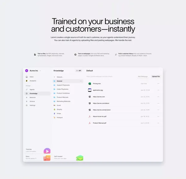 Lemni · Set up custom Ai agents in minutes - Landing design inspiration