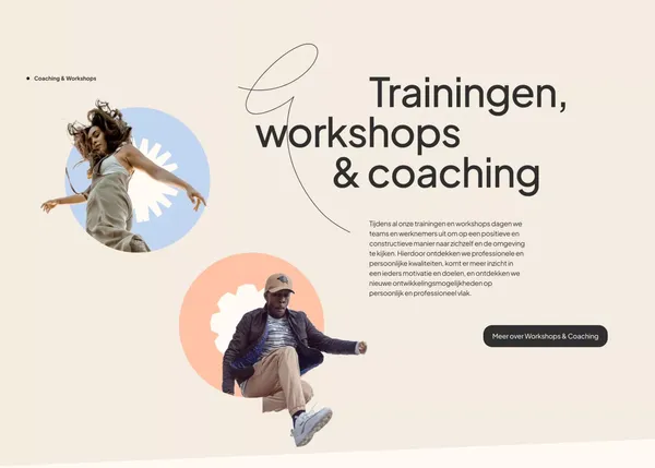 Happybase | De thuisbasis voor werkgeluk en persoonlijke ontwikkeling - Landing design inspiration