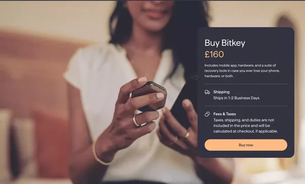 Bitkey: Self-custody bitcoin wallet - Landing design inspiration