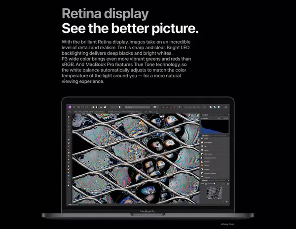 MacBook Pro 13-inch - Apple - Landing design inspiration