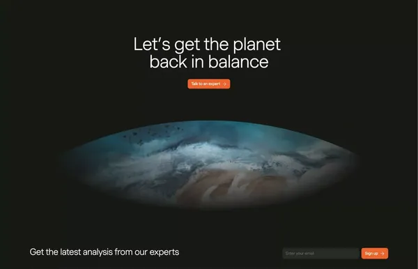 Patch | The platform scaling unified climate action - Landing design inspiration