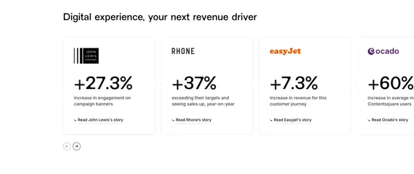 Contentsquare: all-in-one experience intelligence platform - Landing design inspiration