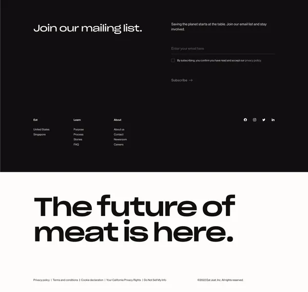 GOOD Meat | The future of meat - Landing design inspiration