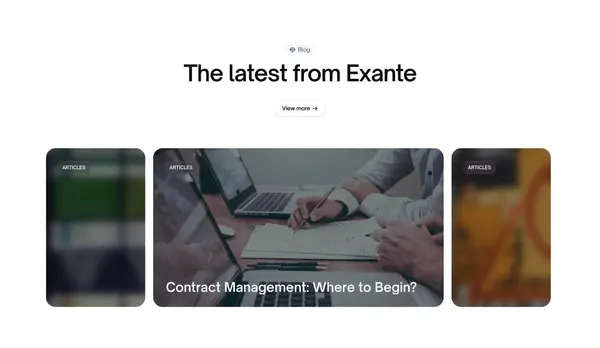 AI-Powered Contract Intelligence - Landing design inspiration