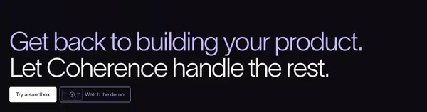 Coherence — The Heroku-like DX layer for your AWS - Landing design inspiration