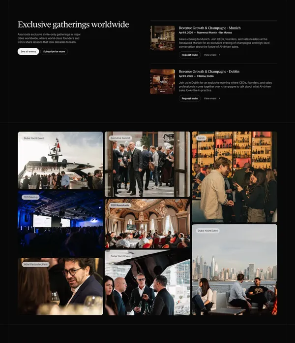 Aira | AI Sales Agent for Sales Teams - Landing design inspiration